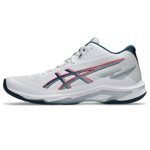 Asics Tênis masculino Netburner Ballistic Ff Mt 4, Branco/azul